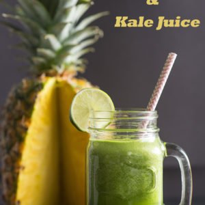 This pineapple and kale juice is so easy to make and healthy, the perfect way to start your day!