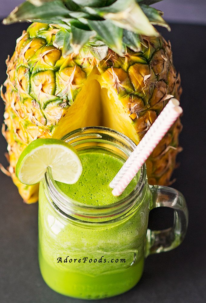 pineapple and kale juice 