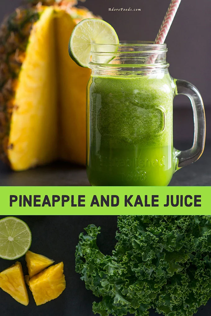 Pineapple and Kale Green Juice