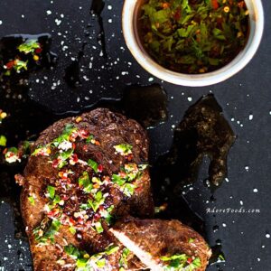 Argentinian Beef Steak with Chimichurri