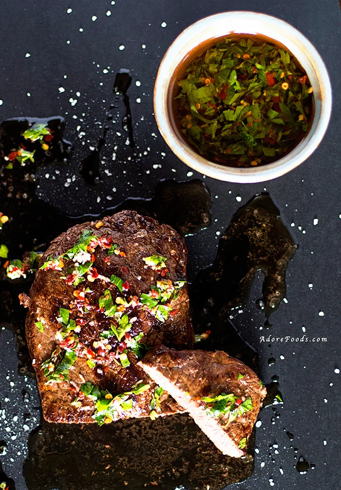 Argentinian Beef Steak with Chimichurri