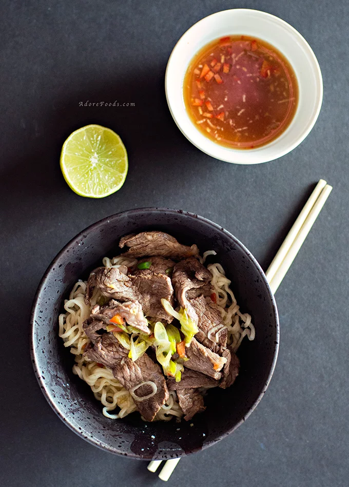 Thai-Style Beef with Noodles