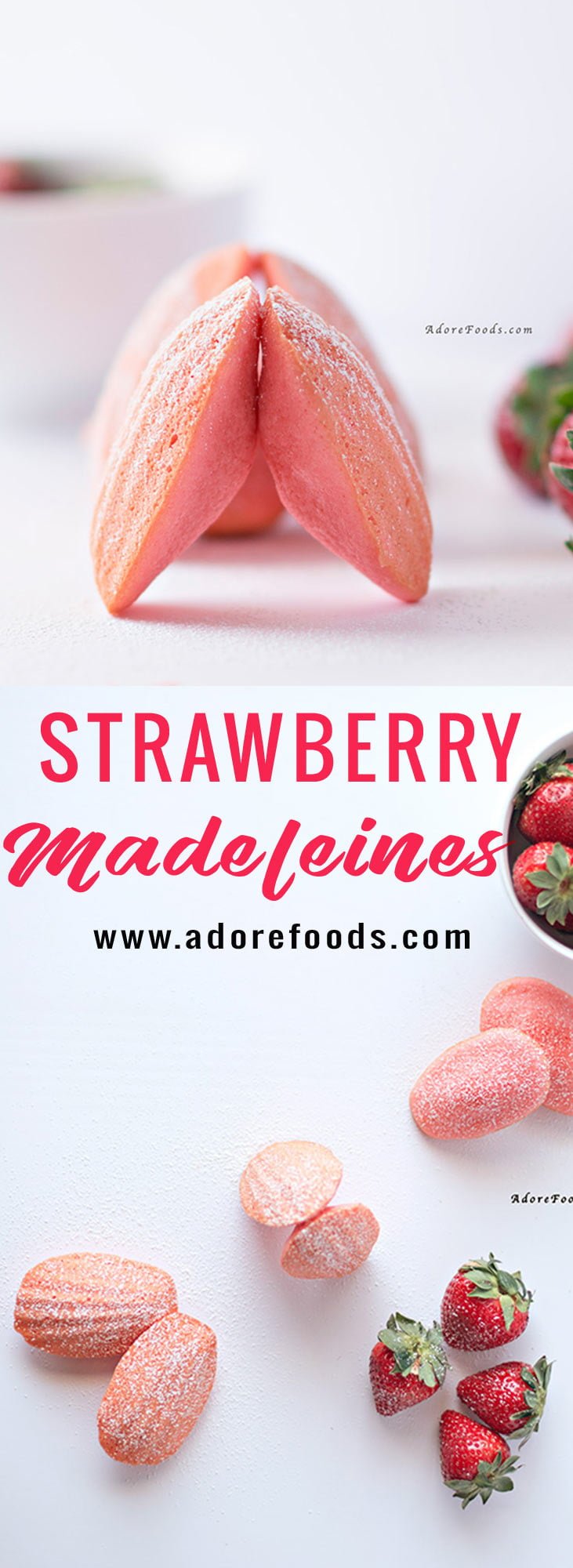 Strawberry Madeleines Adore Foods