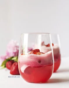 Easy Strawberry Sorbet Float Recipe