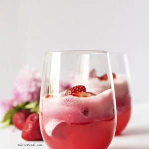 Easy Strawberry Sorbet Float Recipe