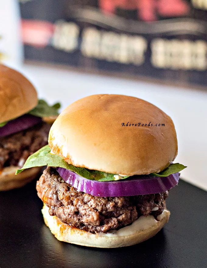 Southwestern beef sliders with chipotle mayo