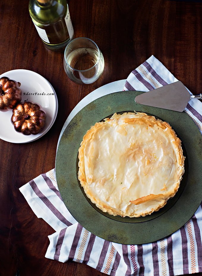 Greek Pumpkin and Feta Cheese Pie (Kolokithopita)