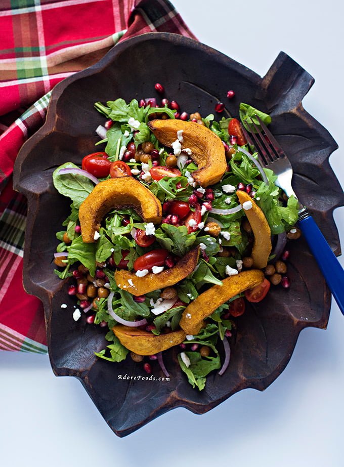 Middle Eastern Roasted Pumpkin and Feta Salad