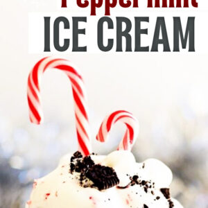 This homemade peppermint ice cream recipe is perfect for you if you want to enjoy an inexpensive and refreshing holiday treat. No churn peppermint ice cream is a delicious and easy ice cream recipe that you can make at home with only a few simple ingredients. Candy cane ice cream | Leftover candy recipe | Christmas | Holiday treat