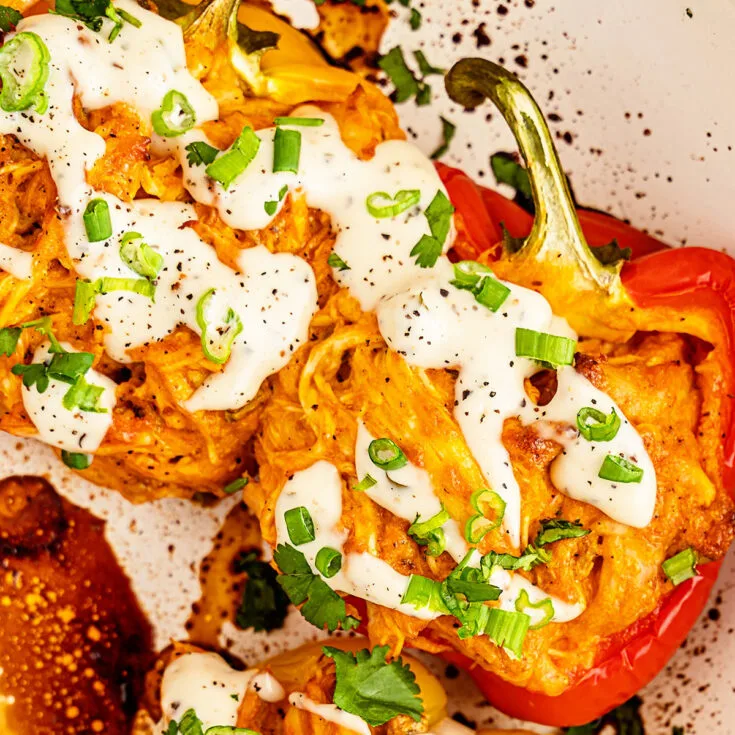 Image for Cheesy Buffalo Chicken Stuffed Peppers