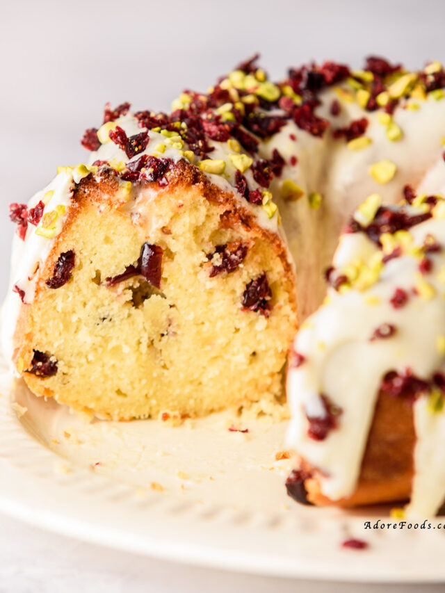 Best Cranberry Sour cream Cake Adore Foods