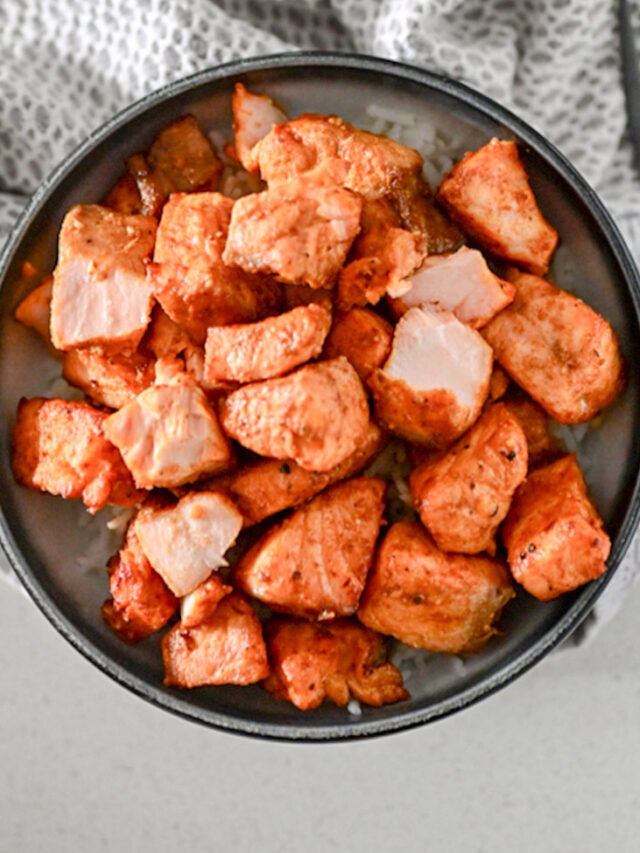 Easy Air Fryer Salmon Bites