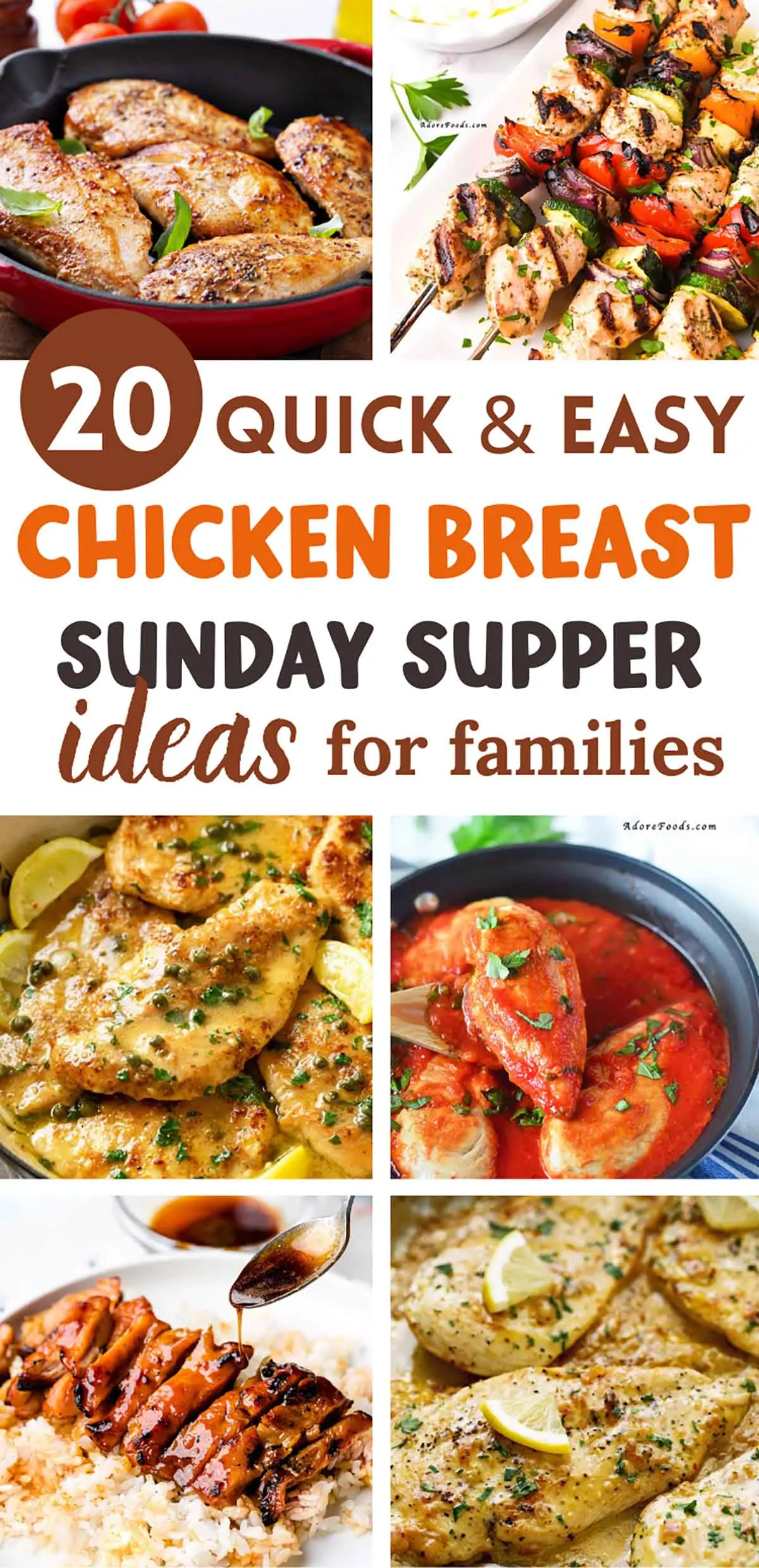 20 Quick and Easy Chicken Breast Sunday Supper Ideas for Families