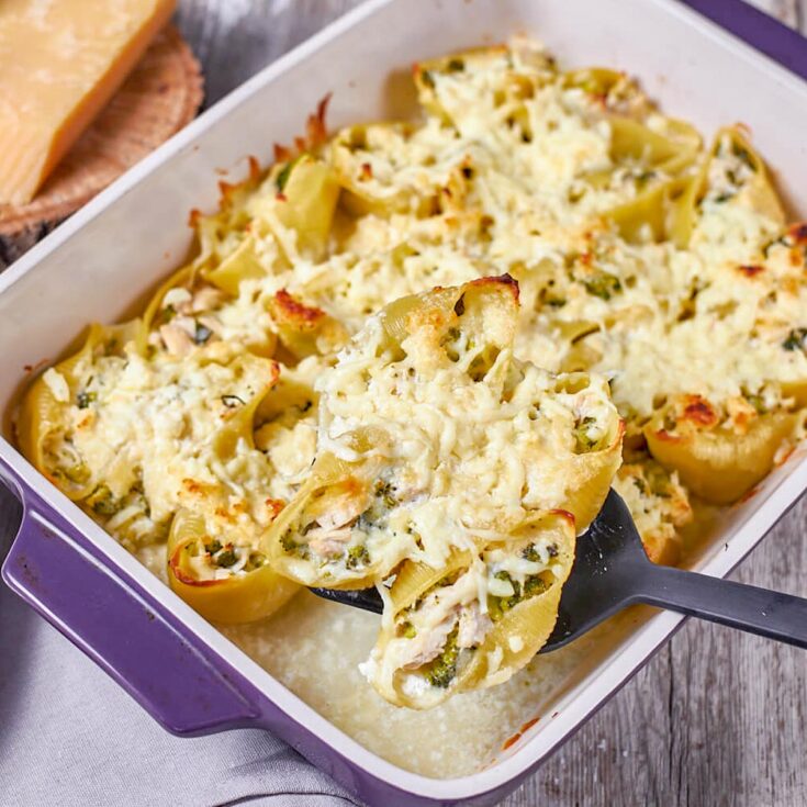Image for Chicken Alfredo Stuffed Shells with Cottage Cheese