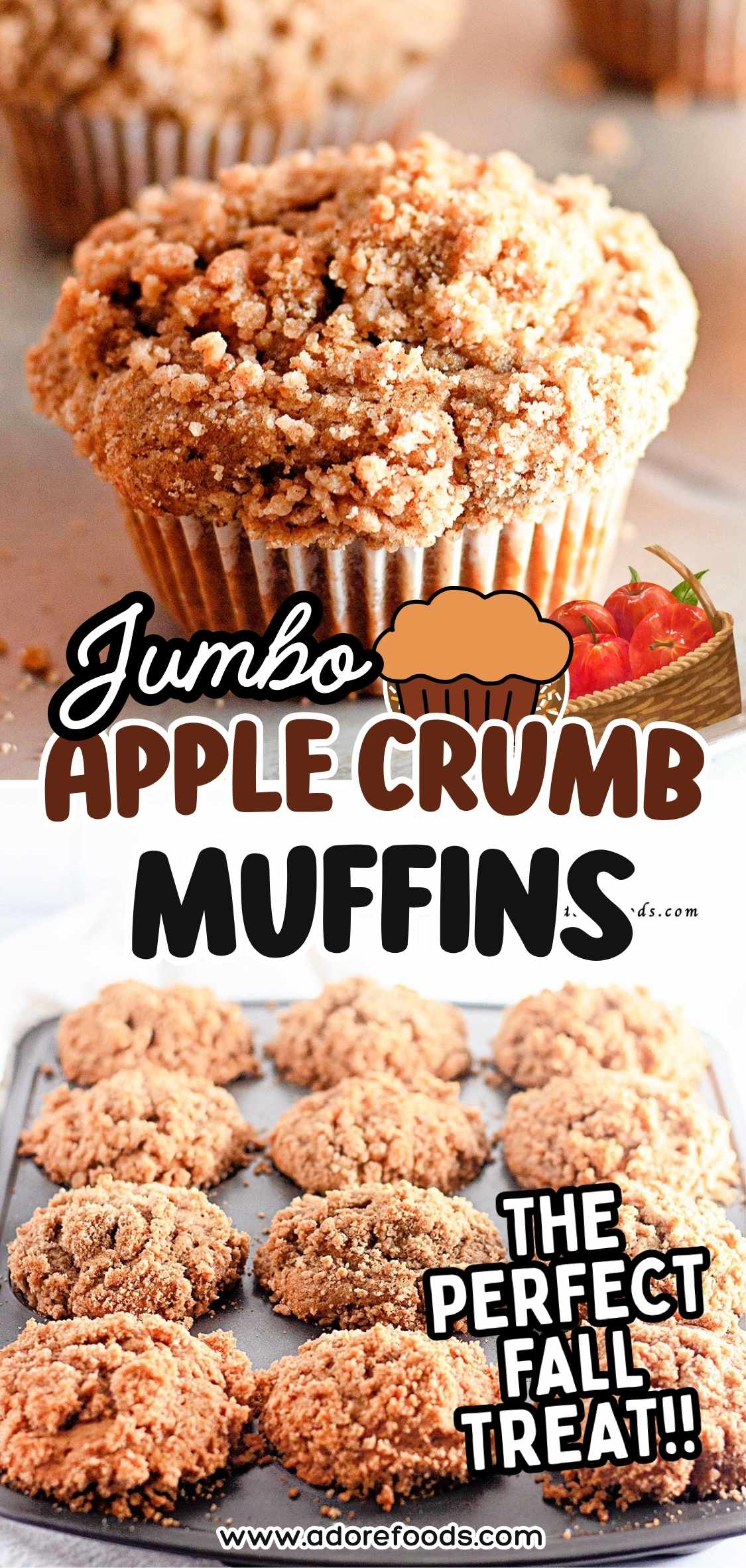 Apple Crumb Muffins – Easy Thanksgiving & Christmas Treat