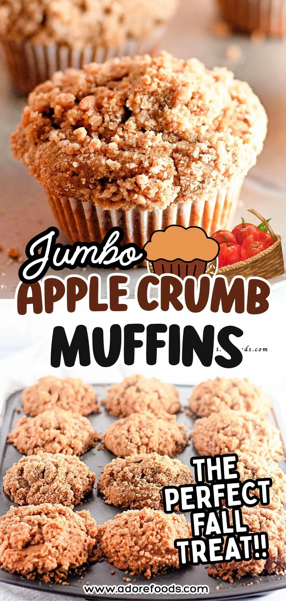 Apple Crumb Muffins – Easy Thanksgiving & Christmas Treat