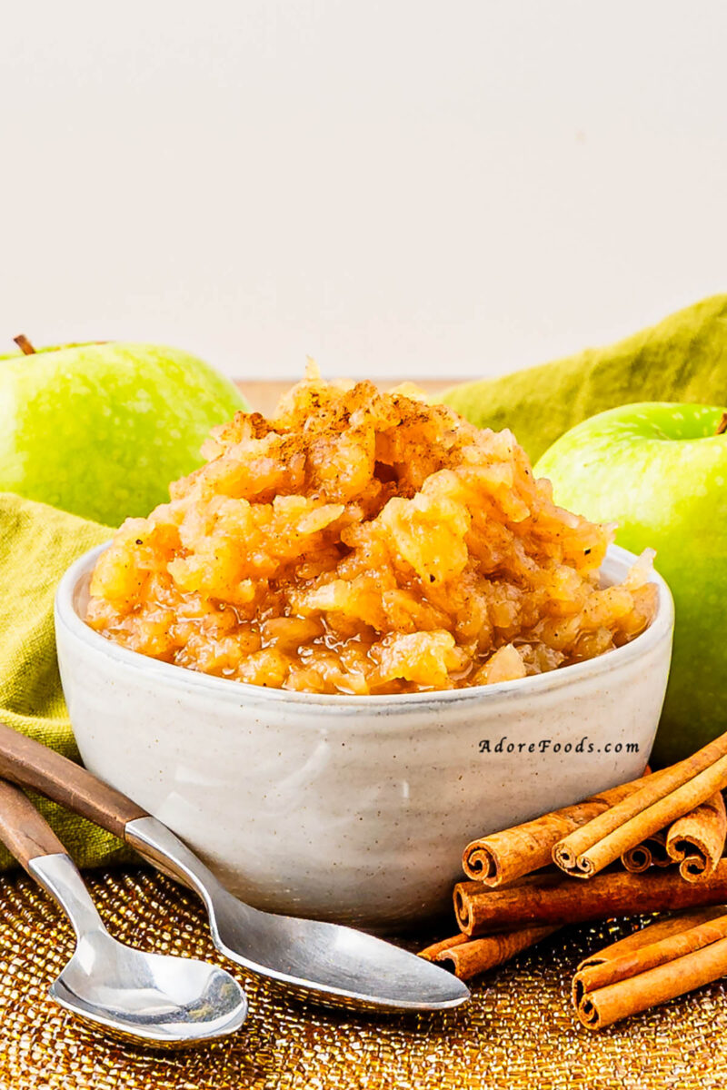 Easy Homemade Chunky Cinnamon Applesauce Recipe Adore Foods
