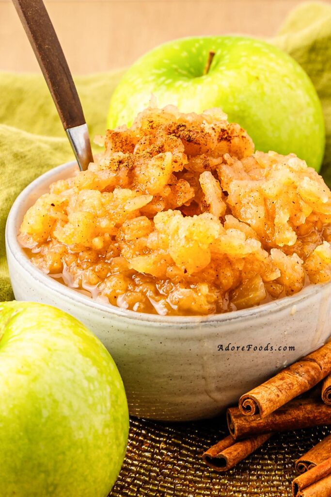 Easy Homemade Chunky Cinnamon Applesauce Recipe Adore Foods