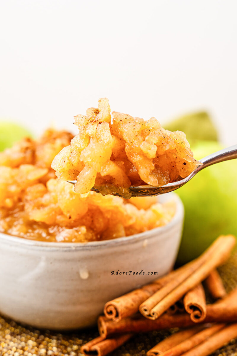 Easy Homemade Chunky Cinnamon Applesauce Recipe Adore Foods