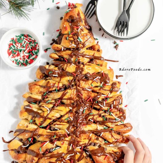Chocolate Christmas Tree Pastry Recipe