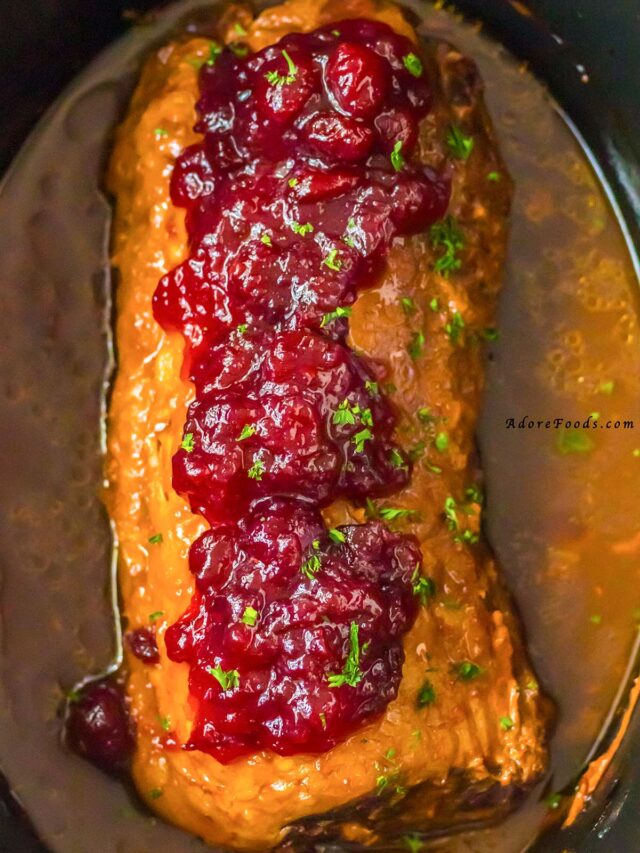 Best Crockpot Cranberry Pork Loin Adore Foods