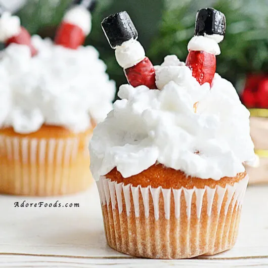 Santa in Chimney Cupcakes Recipe