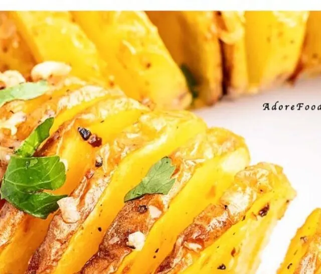 hasselback potatoes - 1