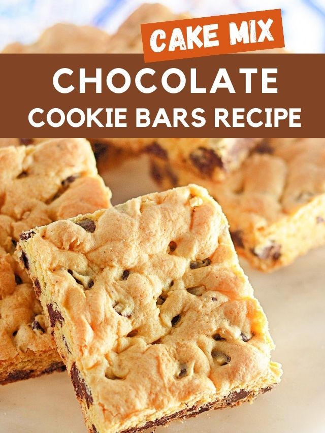 Chocolate Cookie Bars with Cake Mix