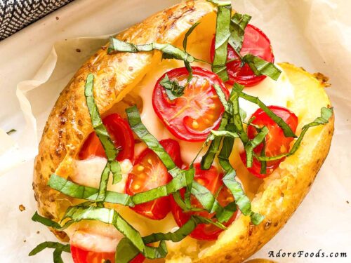 Caprese Twice Baked Potatoes – Adore Foods