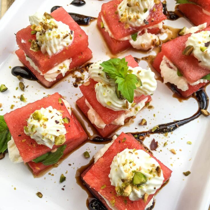 Image for Fresh Watermelon Bites With Whipped Feta