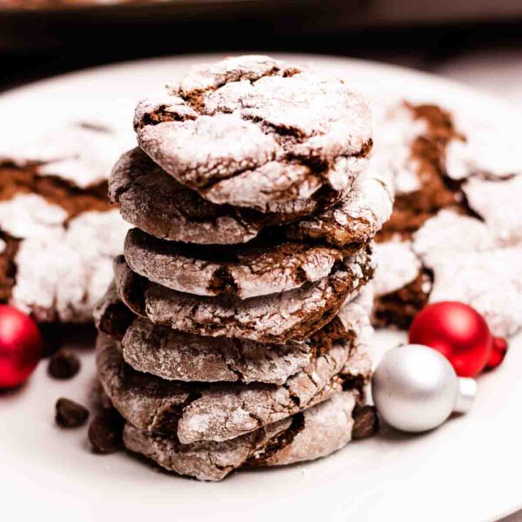 Image for Chocolate Crinkle Cookie Recipe with Cake Mix
