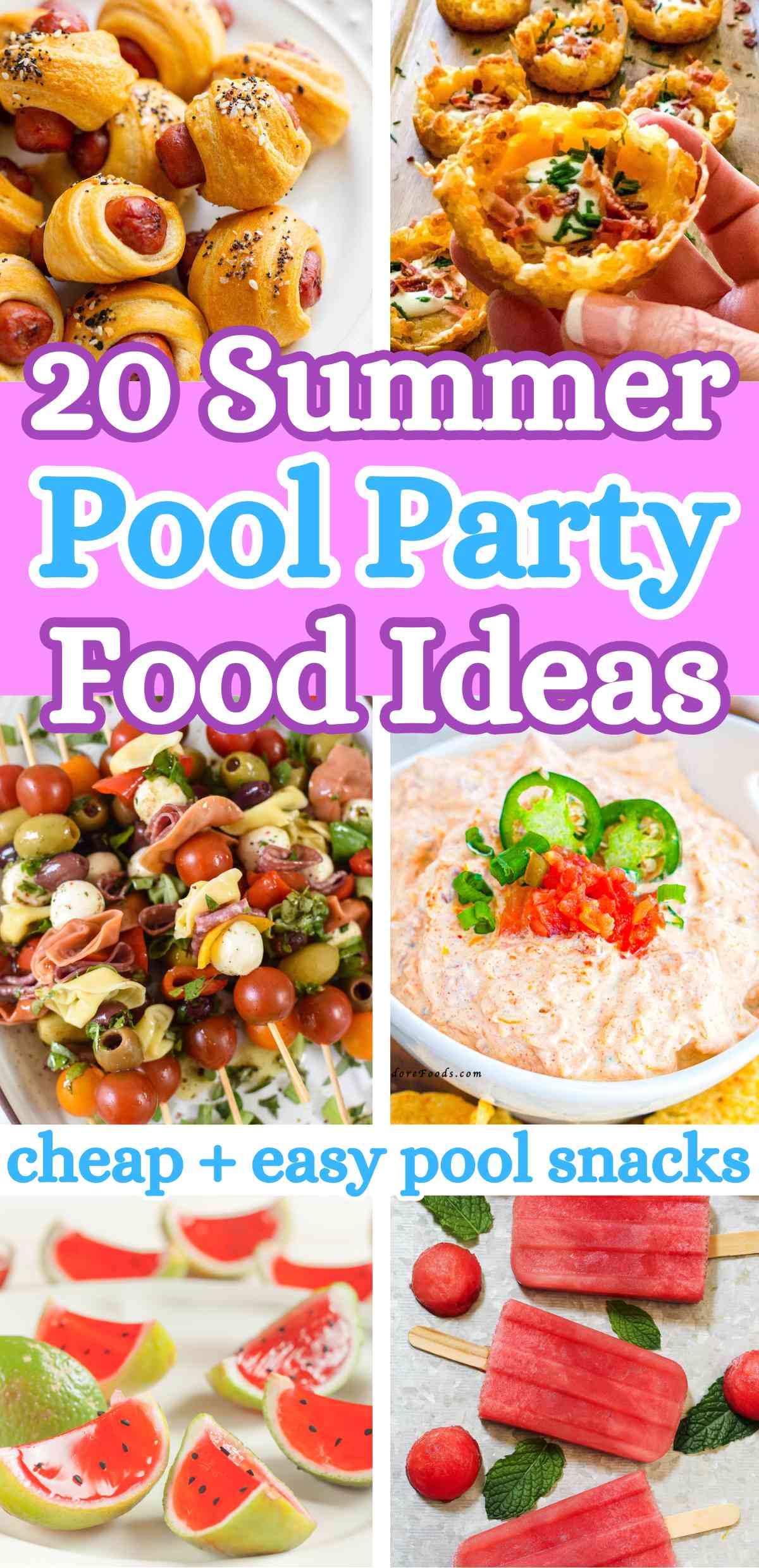 20 Summer Pool Party Food Ideas &ndash; Easy Crowd-Pleasing Snacks & Appetizers