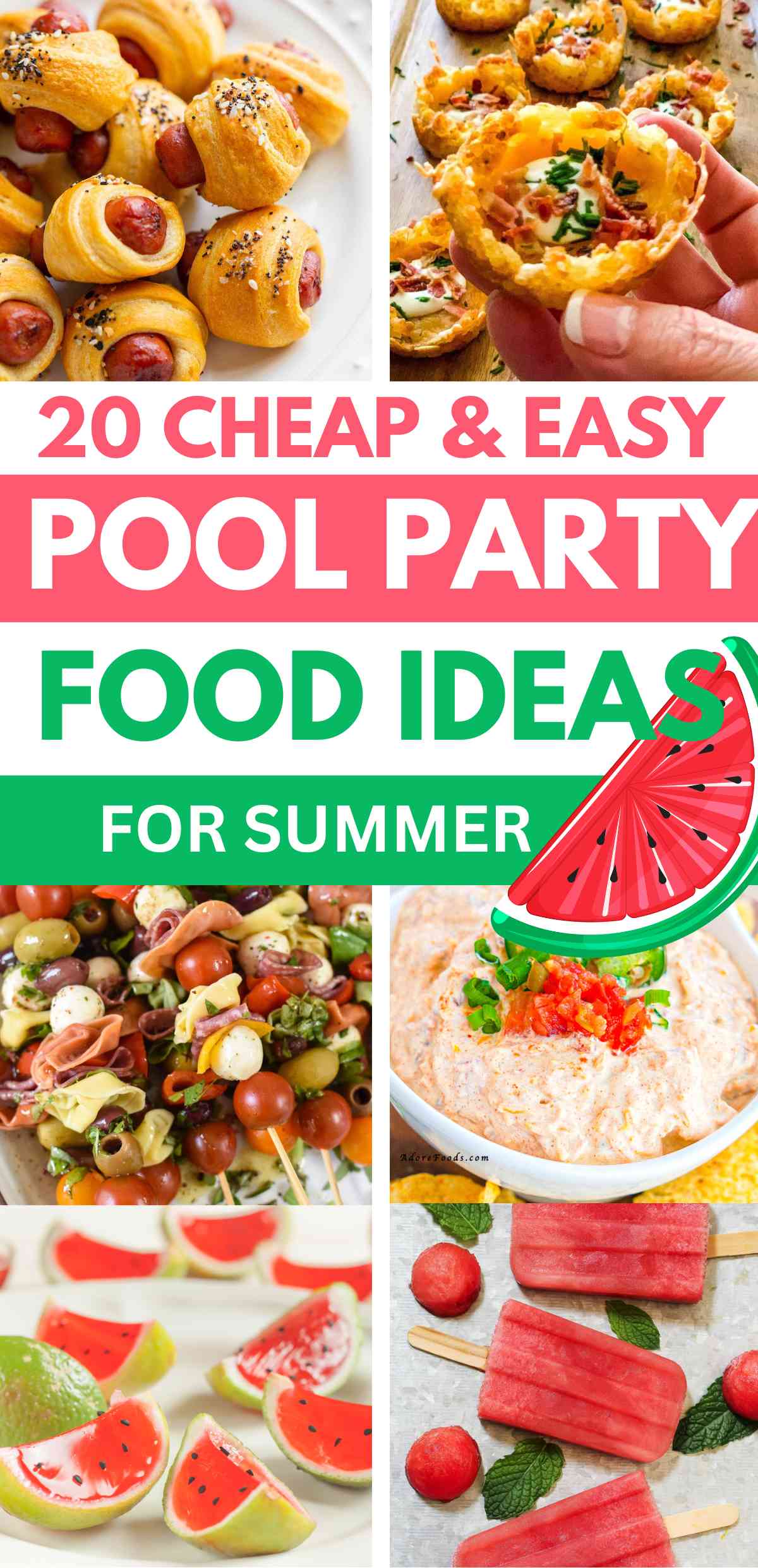 20 Cheap and Easy Pool Party Food Ideas for Summer &ndash; Fun Summer Pool Snacks