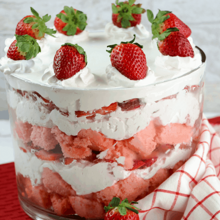 Image for Best Ever Strawberry Trifle - Mama's On A Budget Best Ever Dessert