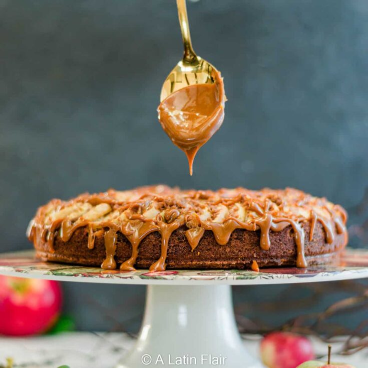 Image for Spiced Apple Streusel Coffee Cake with Dulce de Leche