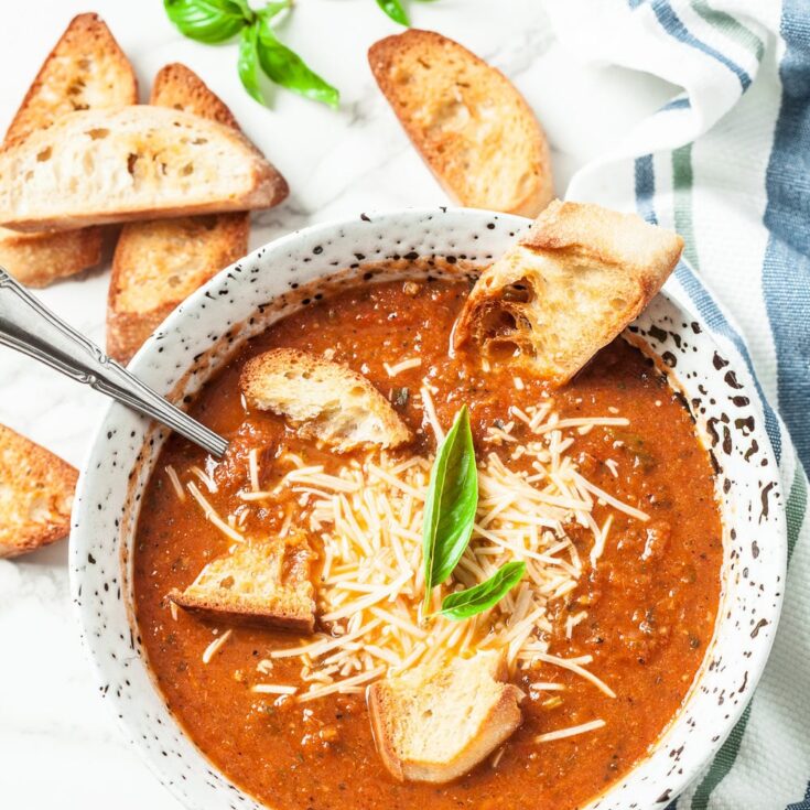 Image for Roasted Tomato Basil Soup Recipe