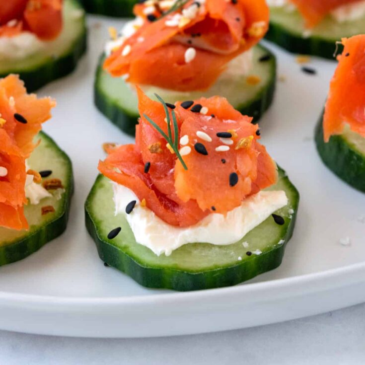 Image for Smoked Salmon Cucumber Bites