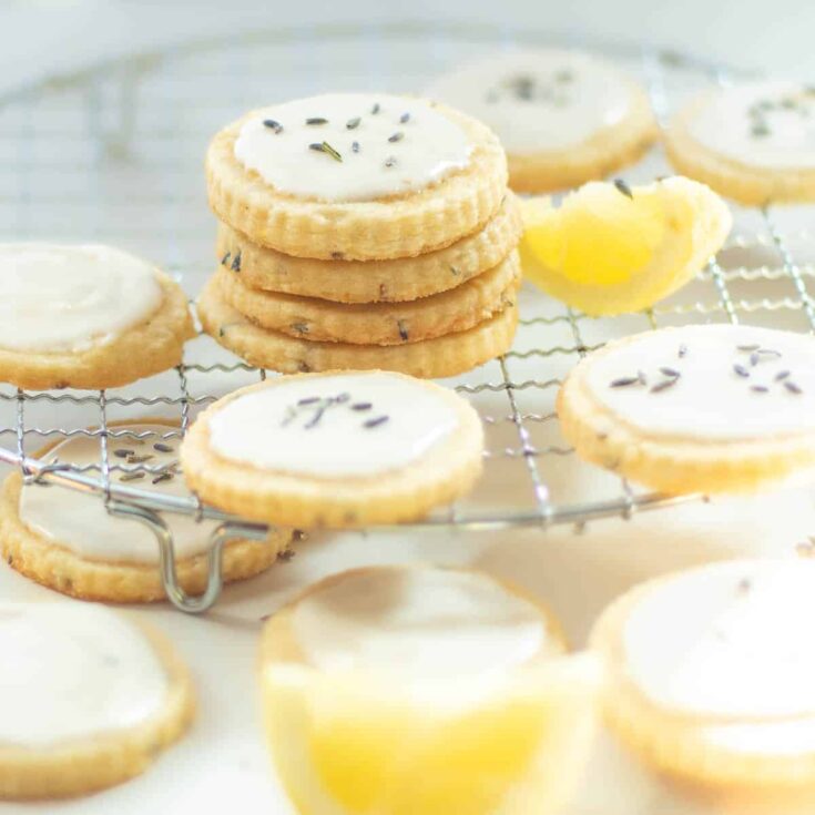 Image for Lemon Lavender Cookies - Shortbread with Glaze