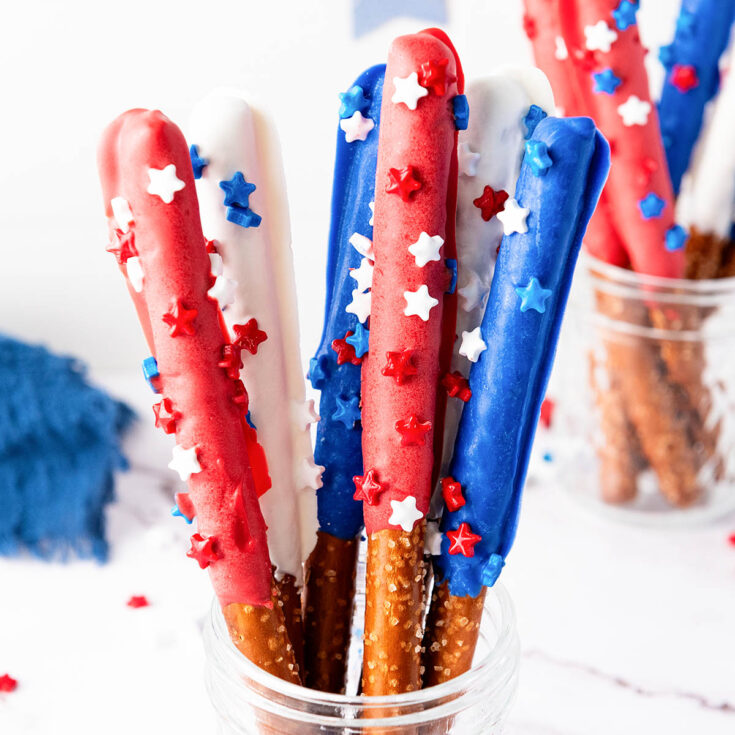 Image for Patriotic Dipped Pretzel Rods