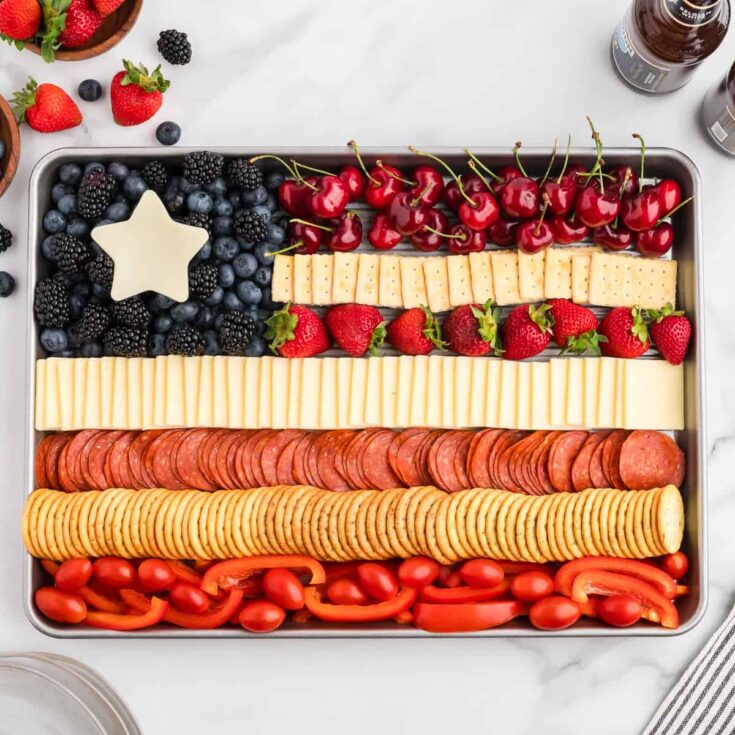 Image for Patriotic Flag Charcuterie Board