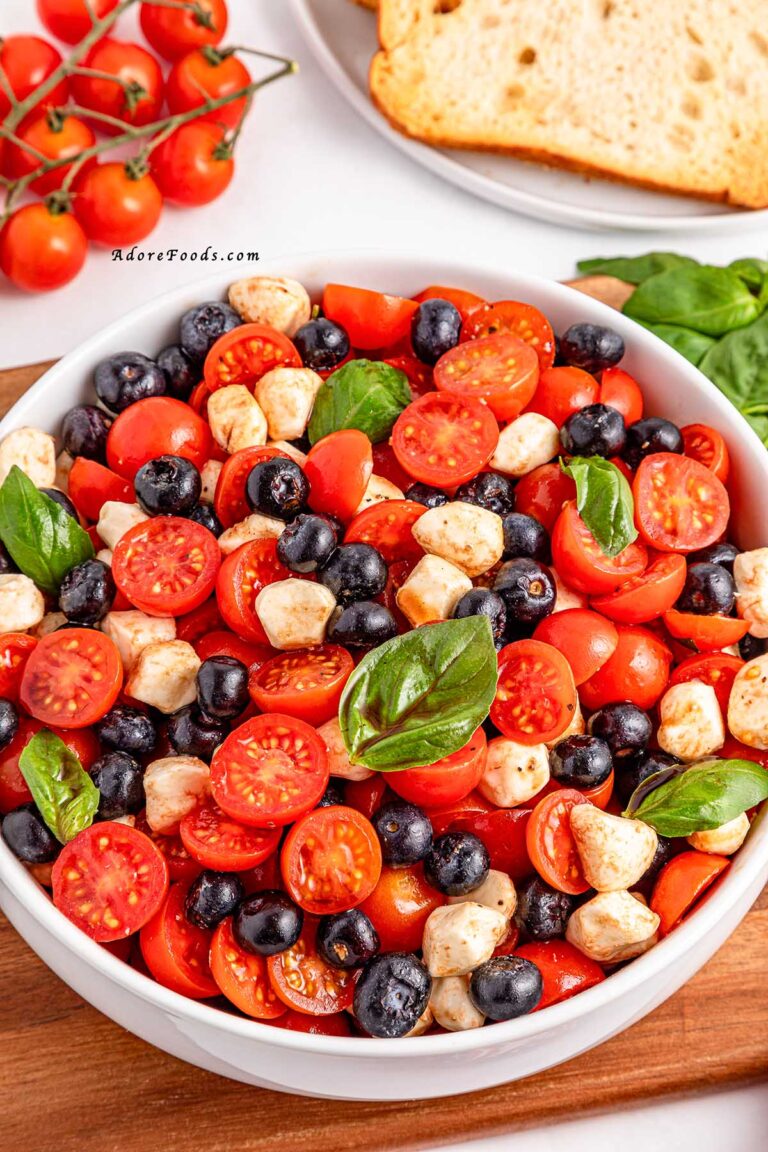 Patriotic Caprese Salad with Blueberries – Adore Foods