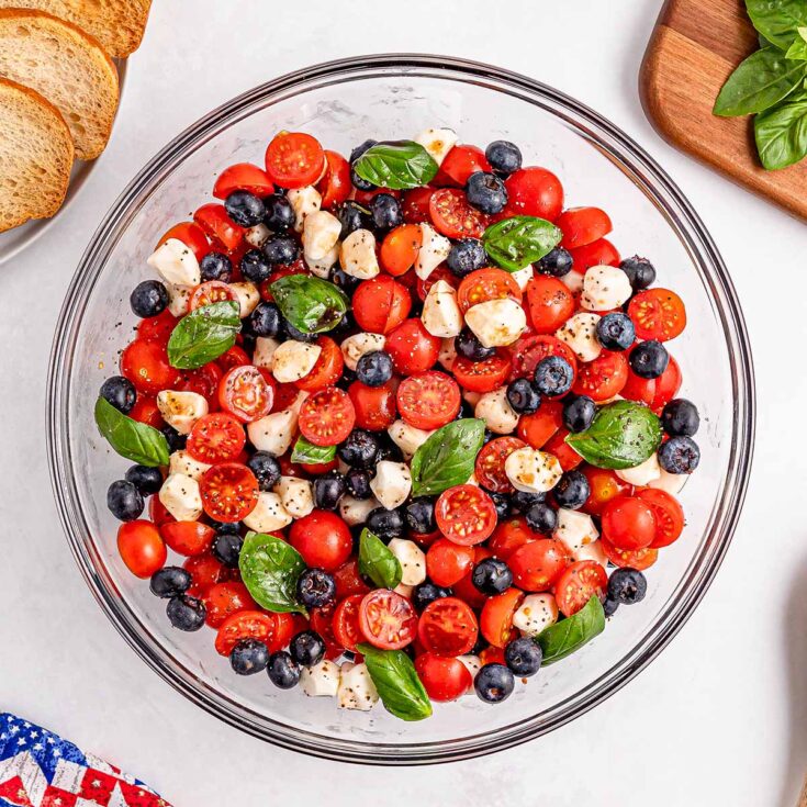 Image for Patriotic Caprese Salad with Blueberries