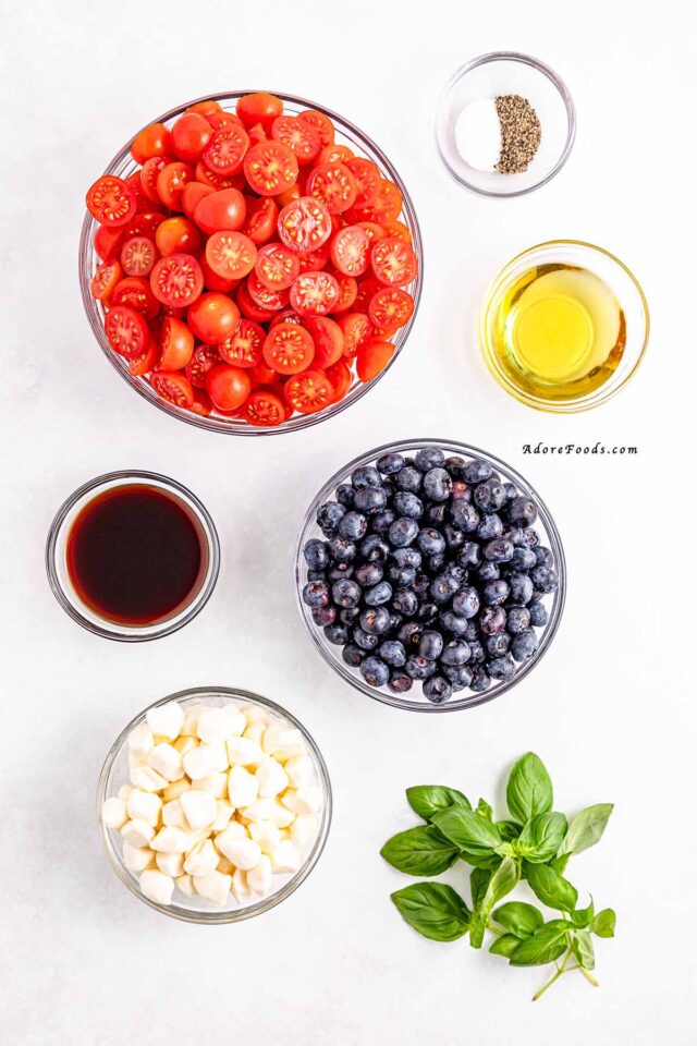 Patriotic Caprese Salad with Blueberries – Adore Foods