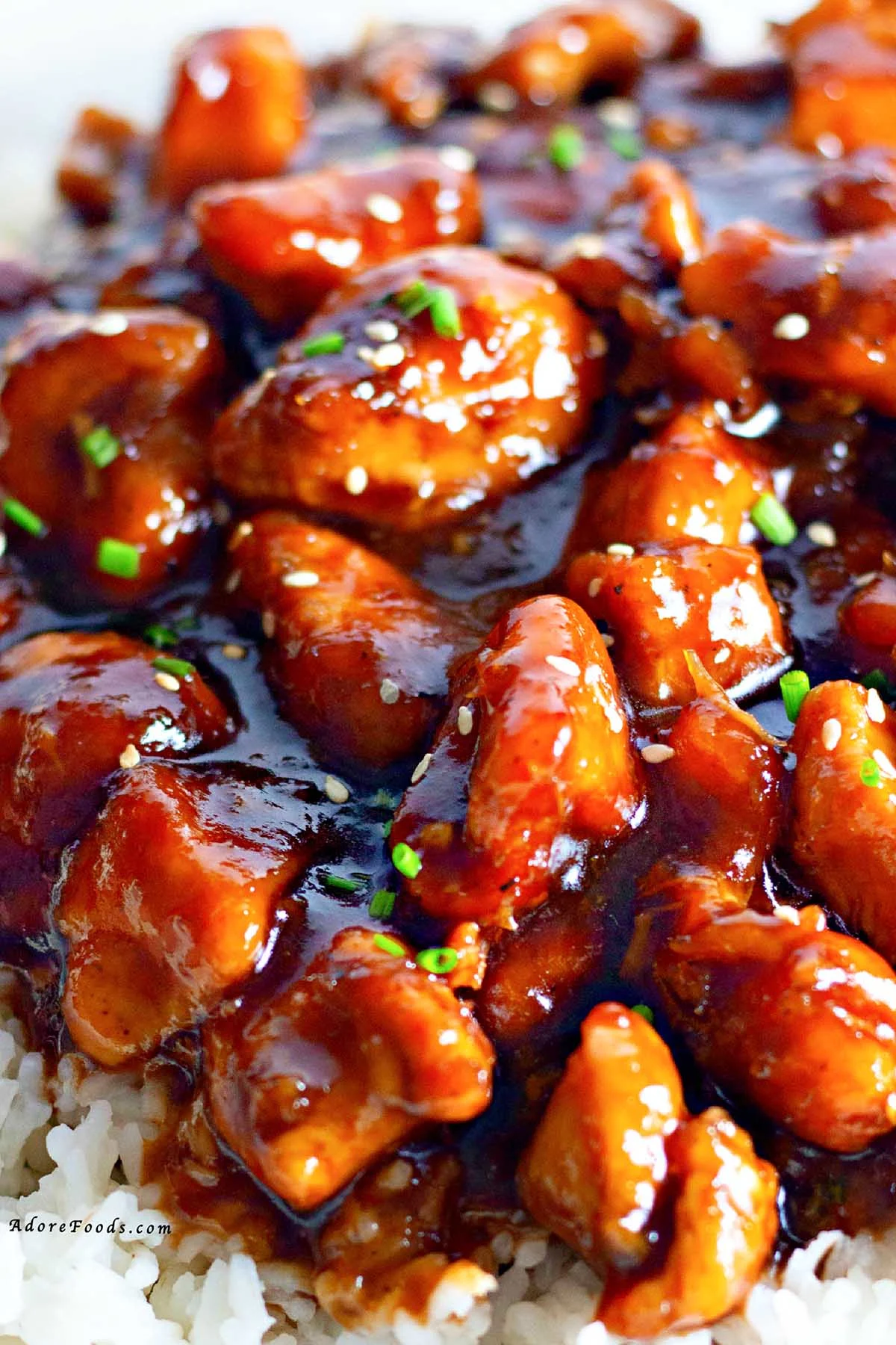 This easy bourbon chicken is the perfect weeknight dinner—quick, flavorful, and made in one pan! A takeout-style copycat recipe with tender chicken in a sweet, sticky glaze. Ready in just 30 minutes and ideal for busy nights when you want something delicious fast.
