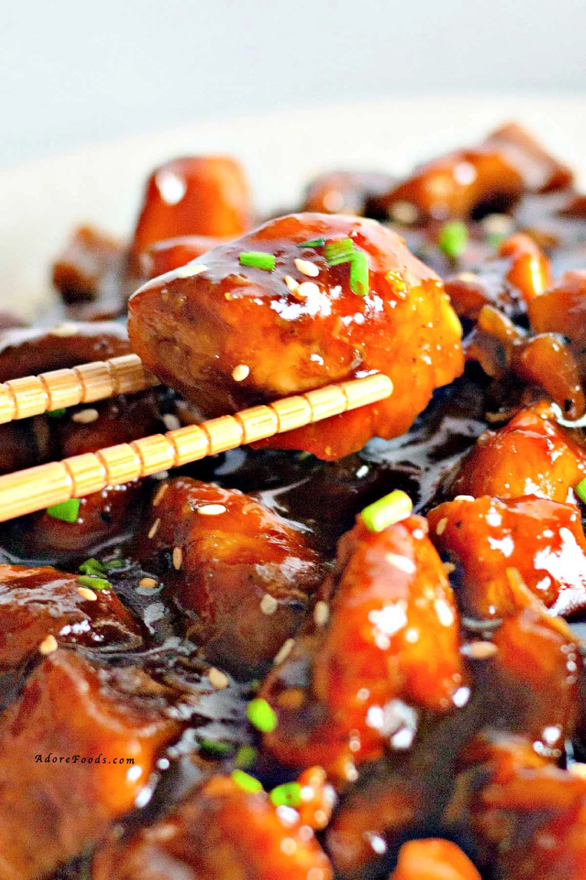 This easy bourbon chicken is the perfect weeknight dinner—quick, flavorful, and made in one pan! A takeout-style copycat recipe with tender chicken in a sweet, sticky glaze. Ready in just 30 minutes and ideal for busy nights when you want something delicious fast.