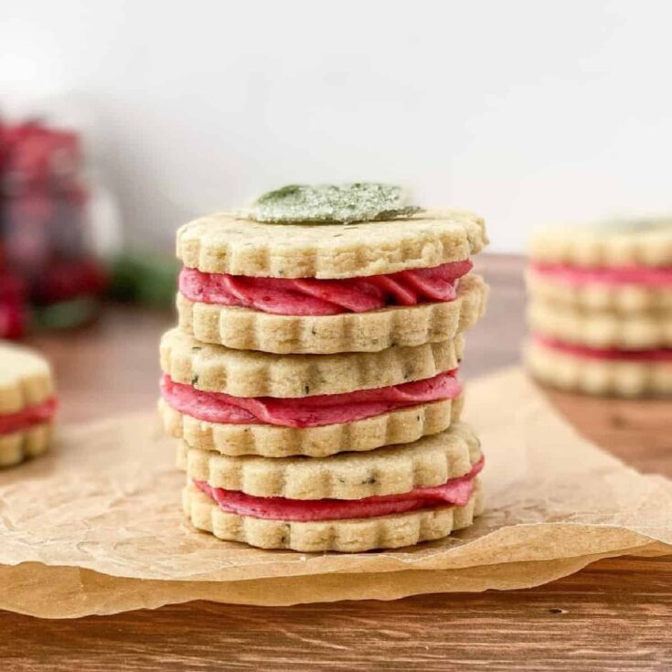 Image for Sage Cookies with Cranberry Buttercream