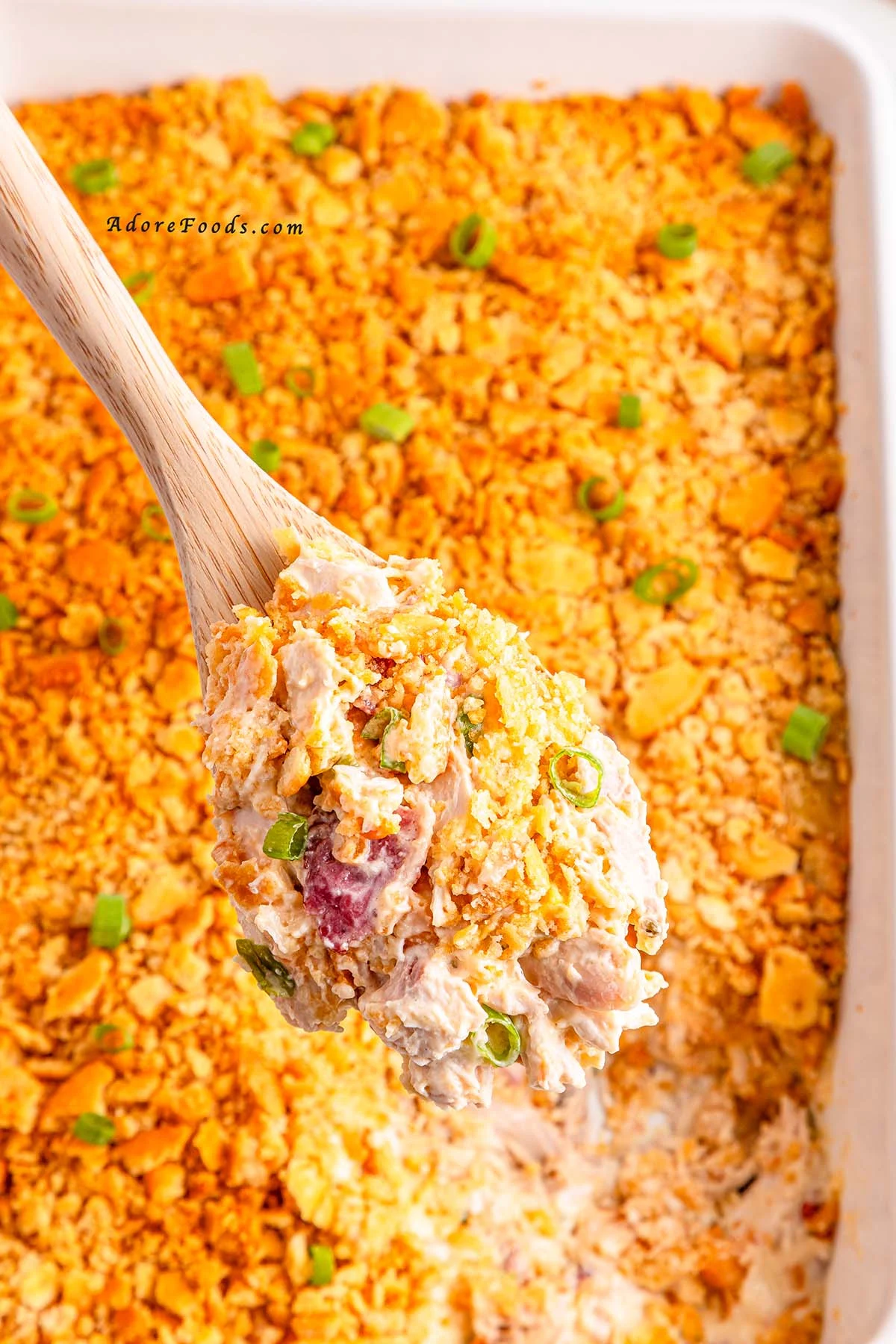 This creamy and crispy Ritz chicken casserole is the definition of comfort food! Juicy shredded chicken, a buttery Ritz cracker topping, and rich creamy filling make this a cozy family favorite. Perfect for a chilly night or when you need a warm, satisfying baked chicken dinner everyone will love.