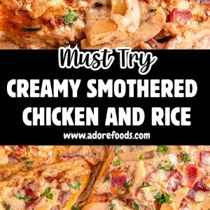 Creamy Smothered Chicken and Rice – Easy Family Dinner Recipe