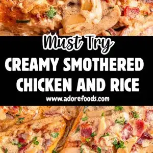 Creamy Smothered Chicken and Rice – Easy Family Dinner Recipe