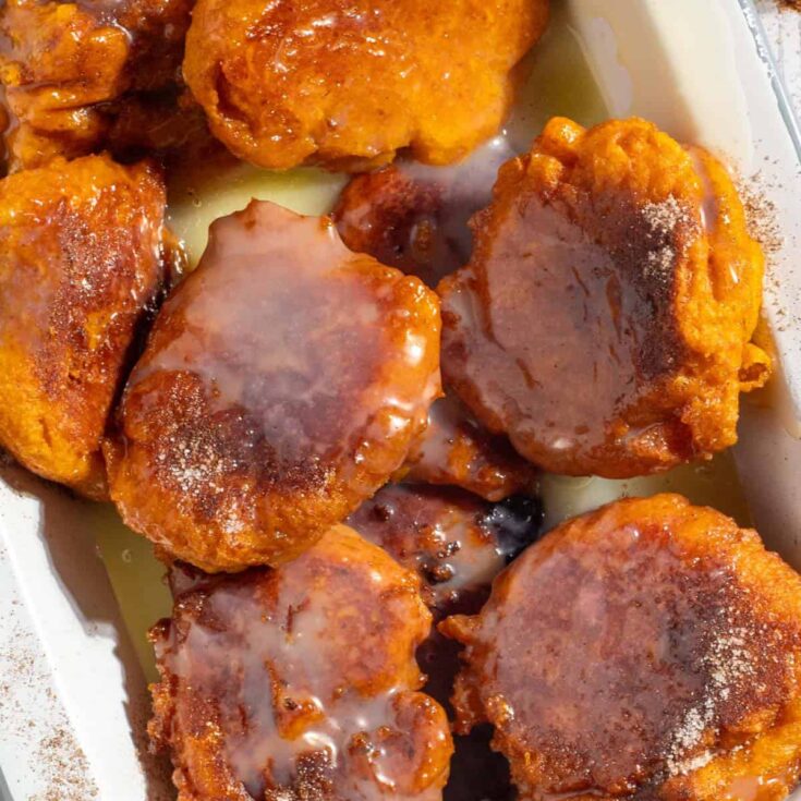 Image for Pumpkin Fritters with Caramel Sauce 